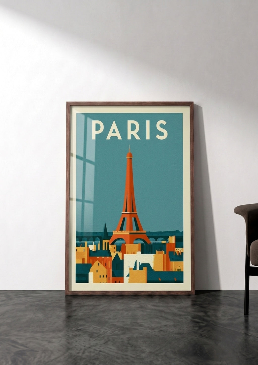 Póster París Skyline — Ilustración Art Déco (Ref.0125)